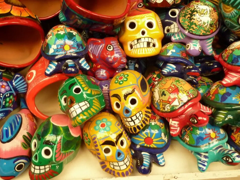 Day of the dead skulls, Zihuatanjeo, Mexico