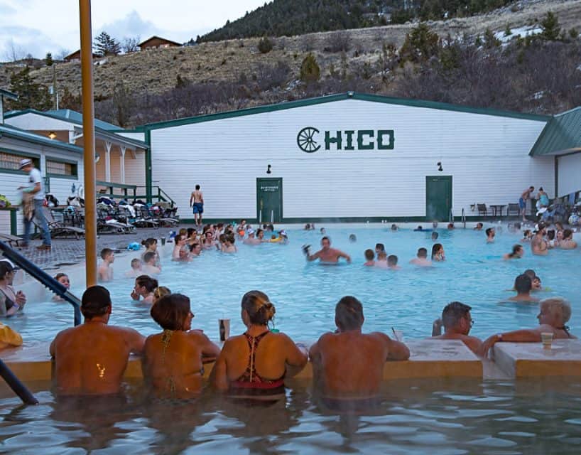 Chico Hot Springs, Hot Springs Hot Tub, Montana