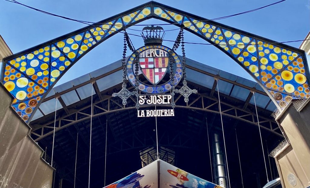 La Boqueria in Barcelona Spain early morning