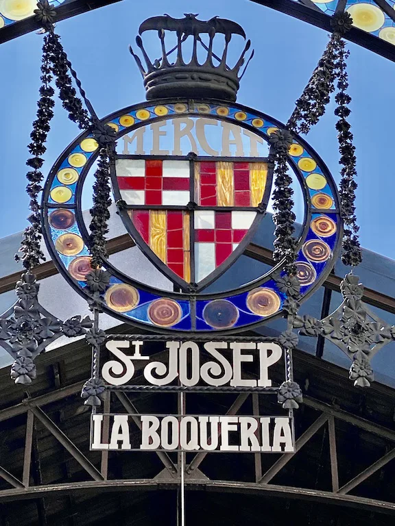 La Boqueria in Barcelona Spain