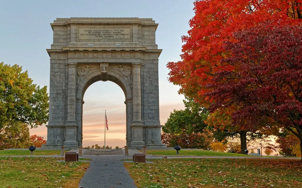 Memorial Arch at Valley Forge, One Day in Philadelphia, #Philadelphia, #Pennsylvania