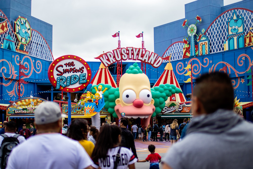 The Simpson's Ride, Krustlyand, Universal Studios Hollywood