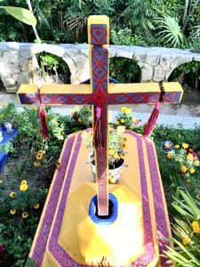 orange cross alter, day of the dead Oaxaca