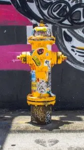 Miami beach downtown, fire hydrant