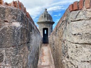 the old fort, hot pink umbrellas, best-places-to-visit-in-Puerto-Rico