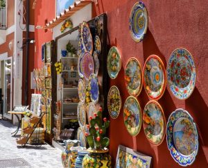 Amalfi Coast day trips form Rome, orange shops